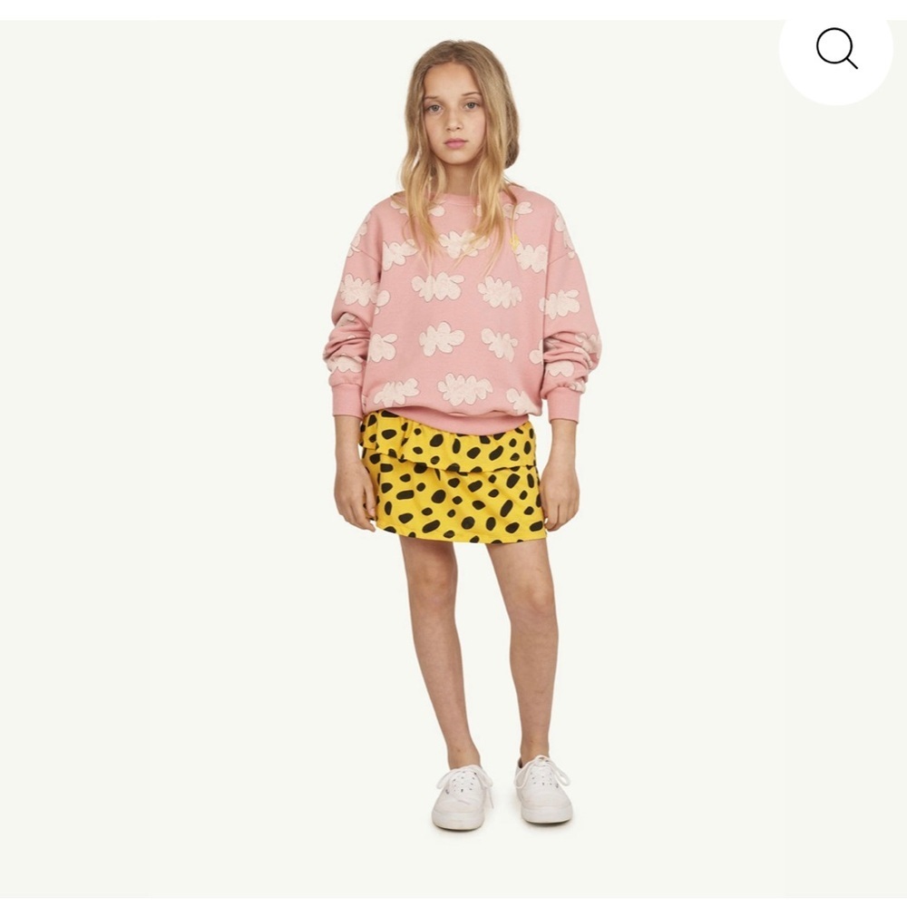 Yellow and Black Polka Dot Kids Skirt by The Animals Observatory